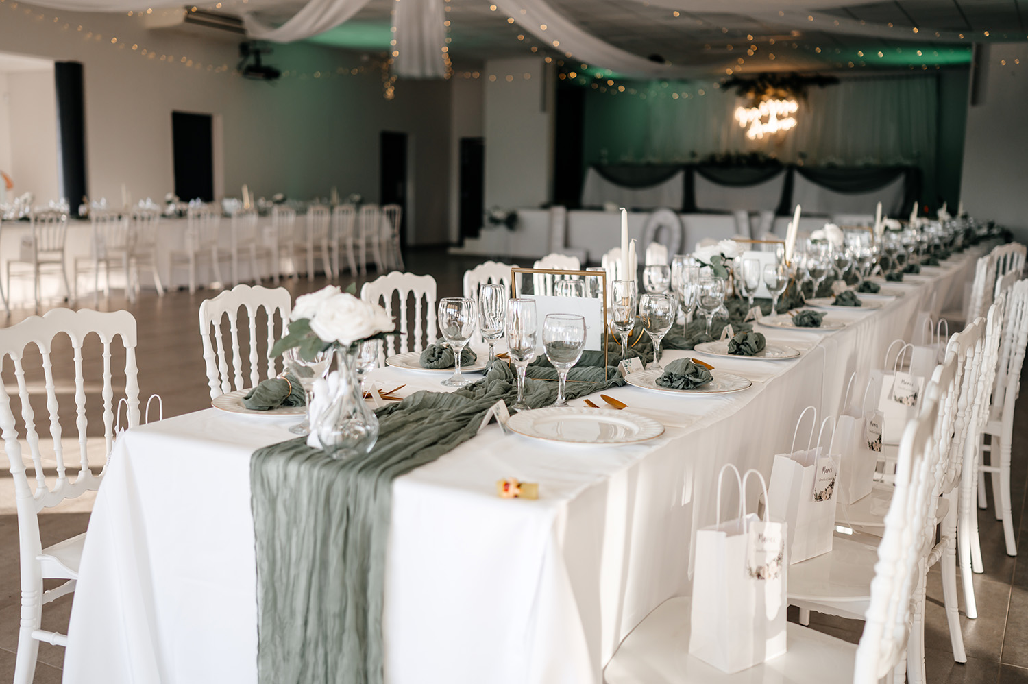 Salle prestige pendant un mariage