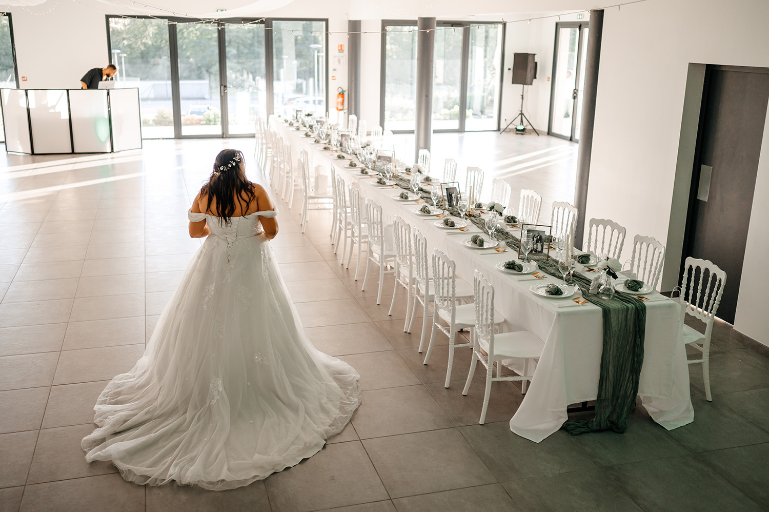 Salle prestige pendant un mariage