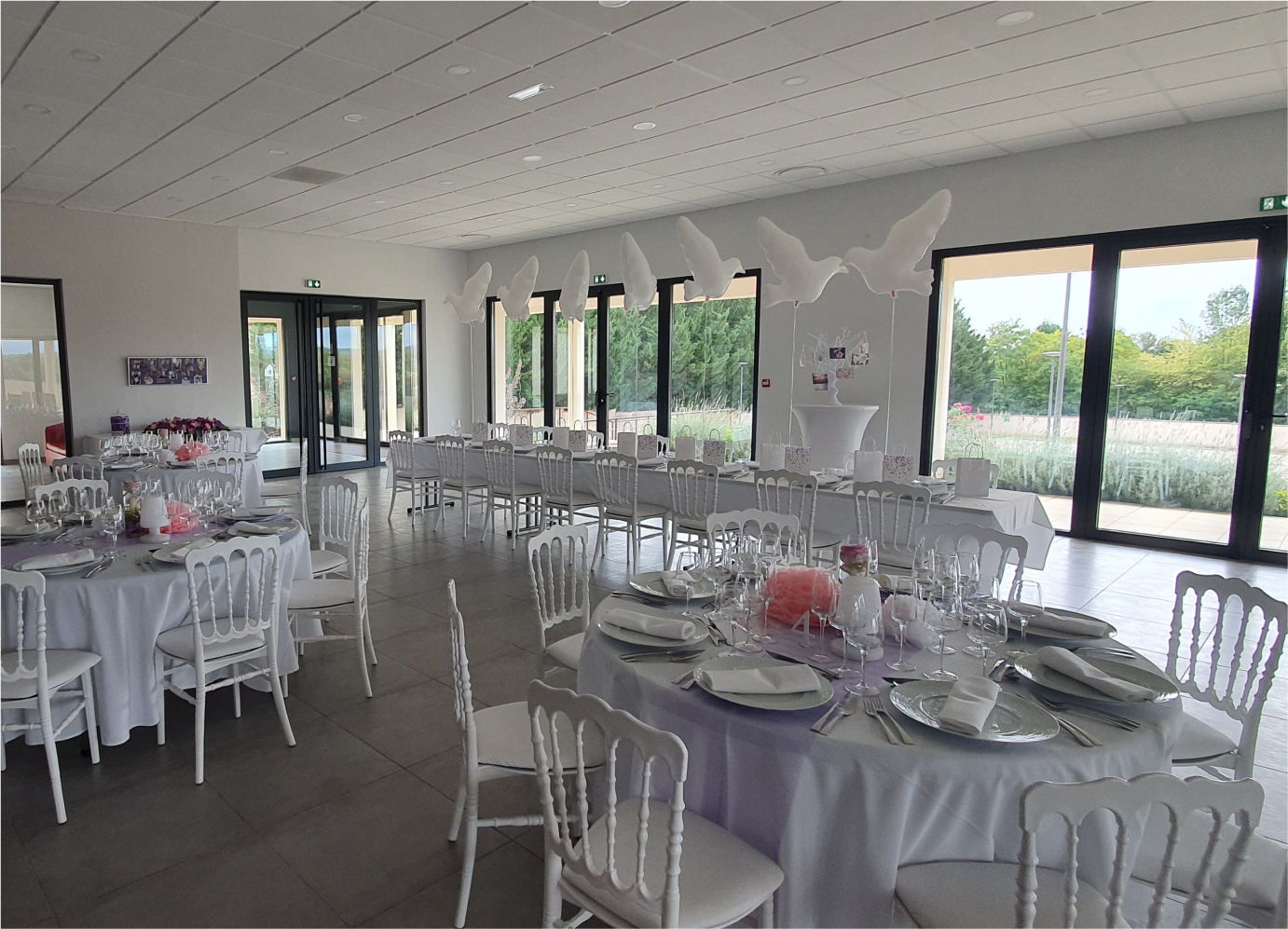 Salle prestige pendant un mariage