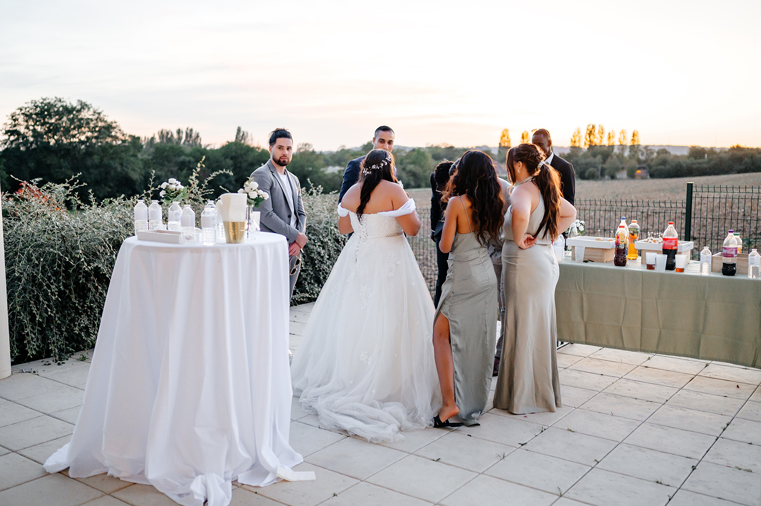 Salle prestige pendant un mariage