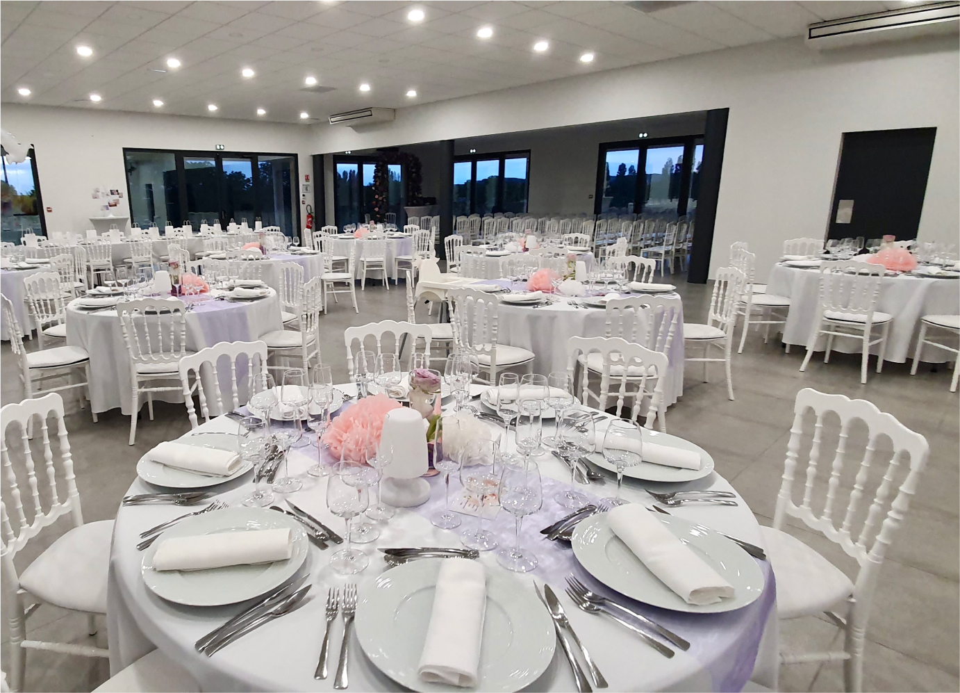 Salle prestige pendant un mariage