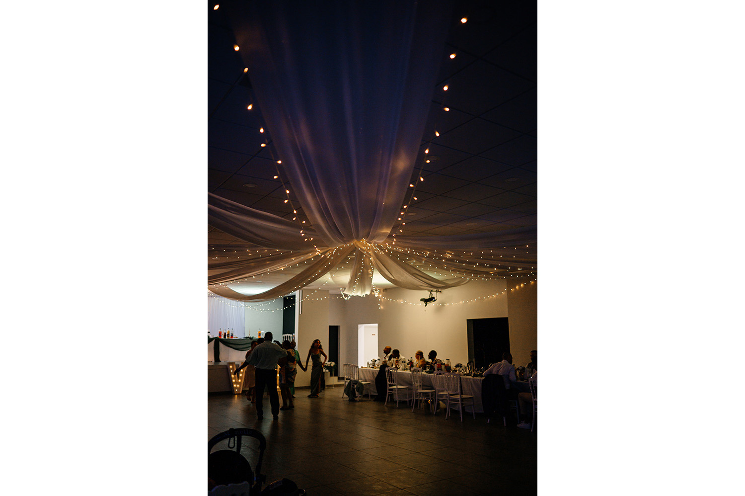 Salle prestige pendant un mariage