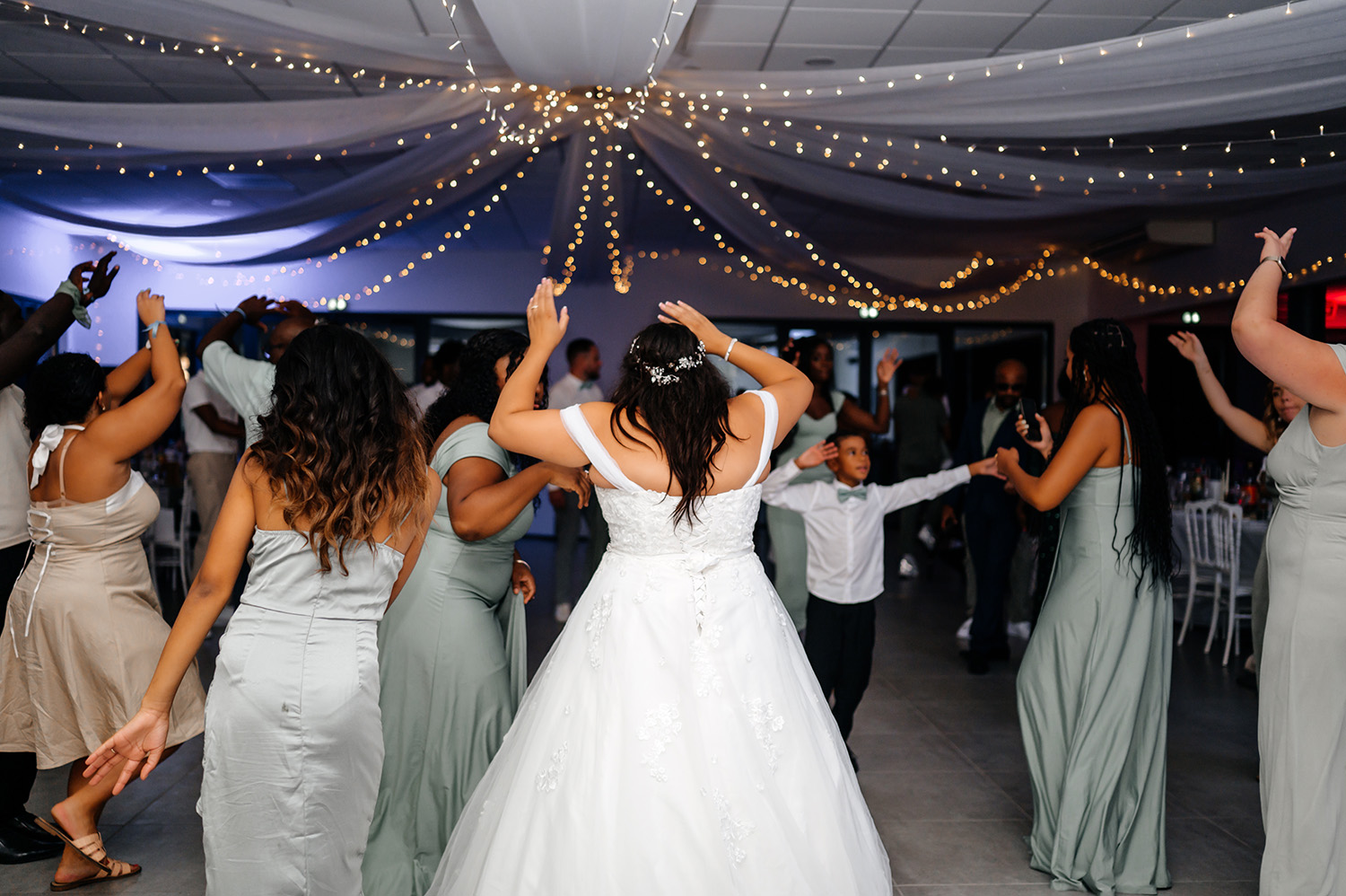 Salle prestige pendant un mariage