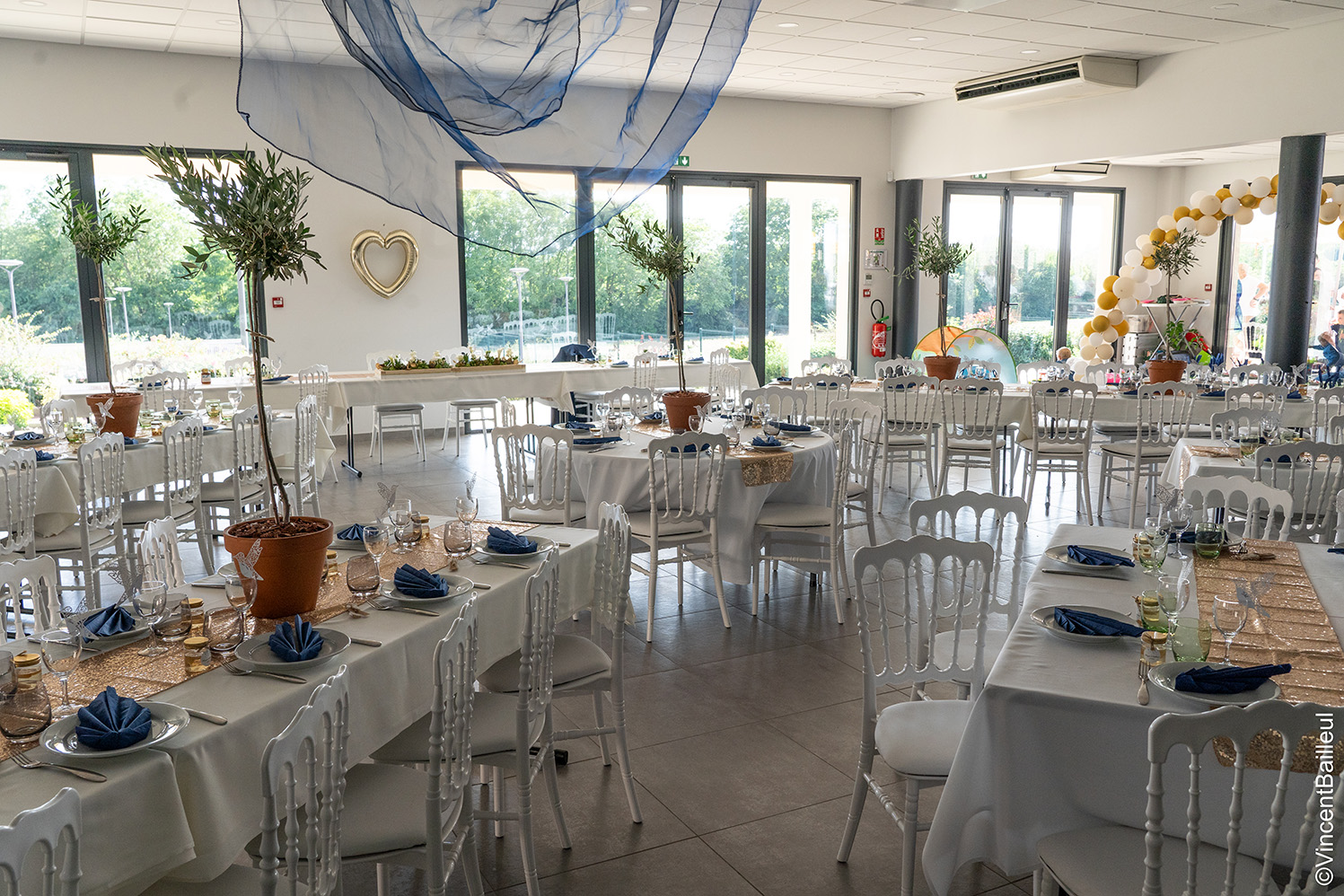 Salle prestige pendant un mariage